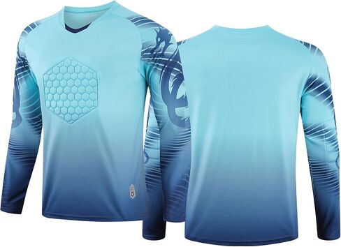 Customized Goalkeeper Jerseys Children's Goalkeeper Uniforms Soccer Jerseys Sets with Sponge Protective Pads Youth Adults in Saudi Arabia