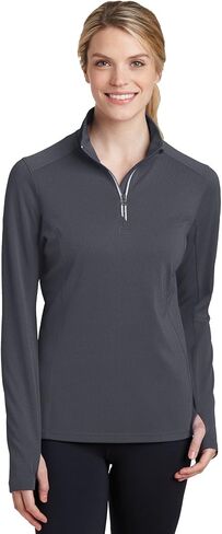 SPORT-TEK Women's Sport-Wick Textured 1/4-Zip Pullover LST860 in Saudi Arabia