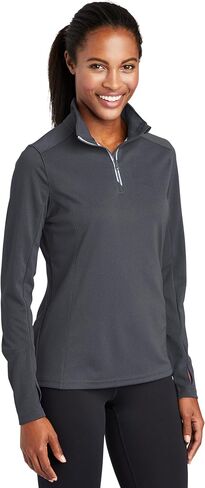 SPORT-TEK Women's Sport-Wick Textured 1/4-Zip Pullover LST860 in Saudi Arabia