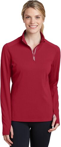 SPORT-TEK Women's Sport-Wick Textured 1/4-Zip Pullover LST860 in Saudi Arabia