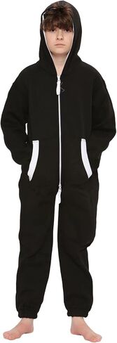 Girls Boys Fleece Overall All in One Jumpsuit New Age 5 6 7 8 9 10 11 12 13 Years in Saudi Arabia