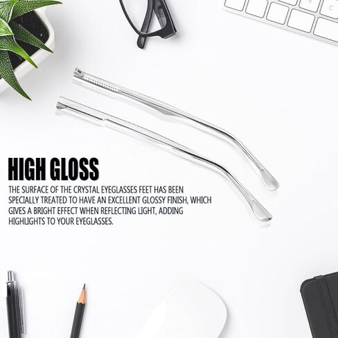 1 Pair Metal Eyeglass Replacement Arm, Eyewear Frame Temple Replacement Universal Sunglasses Arm Legs Replacement for Thin Metal Glasses, Sunglasses （Blue） in Saudi Arabia