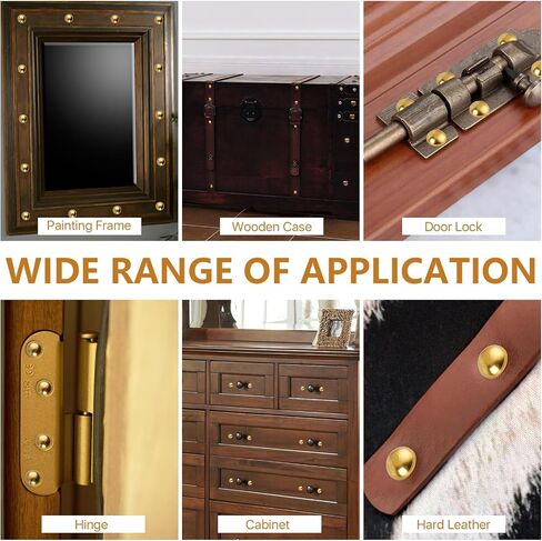 16 Pcs Brass Decorative Screws with Caps, 15 mm Self-Tapping Screws with Decorative Cover, Decorative Caps Cover Nails for Furniture Mirror Sign Advertising Glass Fixing (Bronze) in Kuwait