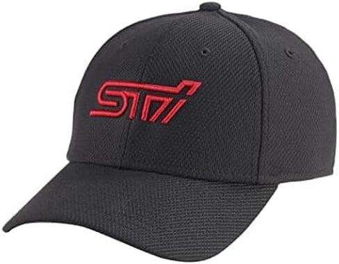 Subaru Genuine Sti Logo Stretch Cap Hat Impreza Forester Outback Ascent BRZ Crosstrek Sti WRX Legacy (Large) in Kuwait