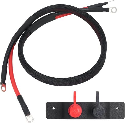 Battery Jump Post 3/8in M10 Terminal Charging Relocation Kit Replacement for Can Am X3 2 4 Seats Polaris RZR UTV ATV Trucks Trailers Tractor Mower Boat Made of Copper Rubber in Saudi Arabia