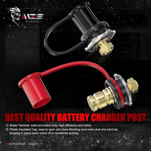 MZS Battery Relocation Kit, Remote Battery Terminals Changing Jump Post Cable and Bracket Universal Compatible with X3 RZR UTV ATV Trucks Car RV Tractor Trailer Boat in Saudi Arabia