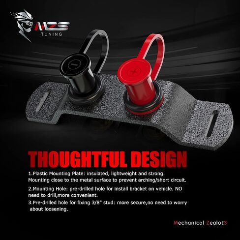 MZS Battery Relocation Kit, Remote Battery Terminals Changing Jump Post Cable and Bracket Universal Compatible with X3 RZR UTV ATV Trucks Car RV Tractor Trailer Boat in Saudi Arabia