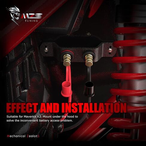 MZS Battery Relocation Kit, Remote Battery Terminals Changing Jump Post Cable and Bracket Universal Compatible with X3 RZR UTV ATV Trucks Car RV Tractor Trailer Boat in Saudi Arabia