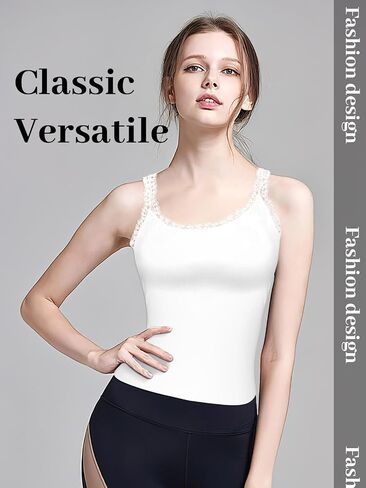 3PCS Lace Camisole Tank Tops Womens Cami Undershirt Sleeveless Ribbed Tank for Women in Saudi Arabia