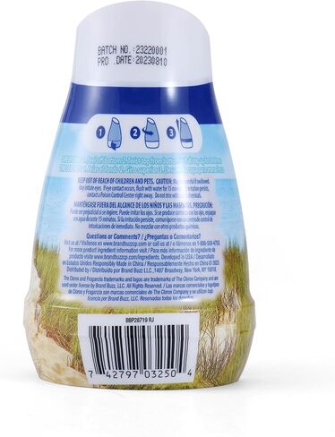 Clorox Fraganzia Cone Gel Air Stremeener - Brish Ocean Beze - Gel Long -Ulricting Air Air For Clostets ، Bathouns ، Methods ، Offices - Air Artors للمنزل أو غرفة النوم أو السيارة - حزمة واحدة ، 6 أوقية in Kuwait