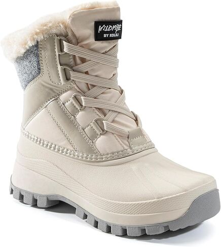 KOLILI Women's Winter Snow Boots Waterproof Warm Duck Boots Outdoor in Kuwait