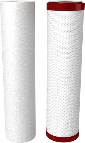 AquaticLife 10-Inch Sediment, Carbon Block and Carbon Plus Chloramine Water Filter Replacement Cartridge Kit for RODI System Reverse Osmosis Deionization Filtration Unit in Saudi Arabia