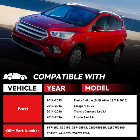 S20169 مجموعة جسم الخانق الإلكترونية مع مستشعر الموضع/TPS-متوافق مع Ford 14-19 Fiesta 13-16 Escape 14-16 Transit Connect 13-14 Fusion 1.6L L4-7S7Z9E926A TB1173 BE8Z9E9E9E9E9E9E in Kuwait