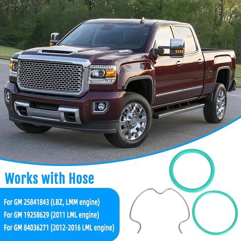 لعام 2006-2016 Duramax 6.6L مقطع خرطوم الرادياتير السفلي ومجموعة الختم in Kuwait