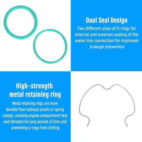 لعام 2006-2016 Duramax 6.6L مقطع خرطوم الرادياتير السفلي ومجموعة الختم in Kuwait