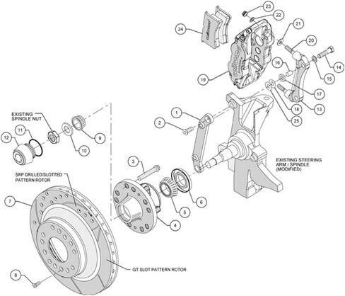 Wilwood Front Hub & 1pc RTR Kit in Saudi Arabia