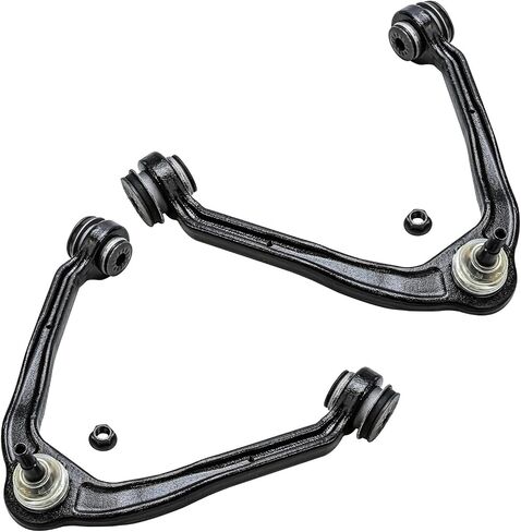 Detroit Axle - End Front End 12pc مجموعة تعليق لـ RWD Chevy Silverado GMC Sierra 1500 1999-2006 ، 4 أذرع تحكم مع مفاصل الكرة 2 قضبان Sway 4 RODS 2 BOOTS 2000 2001 2002 2004 2004 in Kuwait