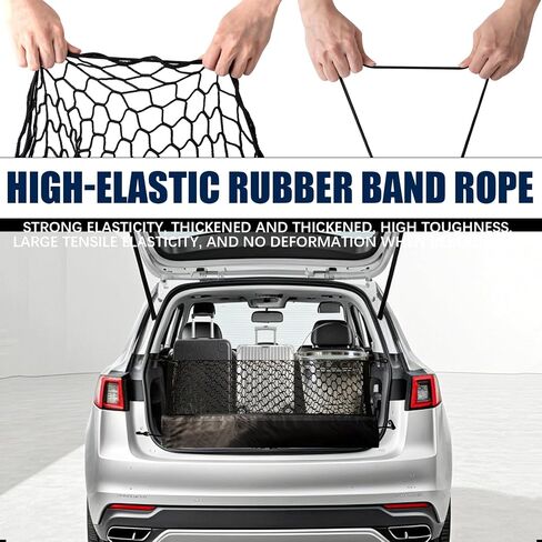 Trunk Car Tailgate Netting Compatible with Cadillac Escalade,Chevrolet Chevy Suburban,GMC Yukon XL Denali SLE SLT AT4 New 2015-2025 Envelope Style Cargo Net(XL Code) in Kuwait