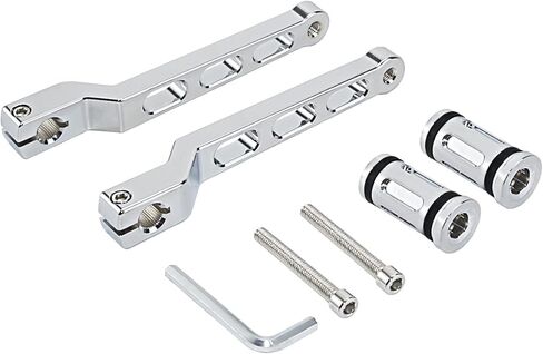 Heel Toe Shift Pegs, Aluminum Front+Rear Levers w/Shifter Pegs for Harley 1986-2017 FL Softail,1988-2023 Touring Road King Road Glide Street Glide Electra Glide and 2008-2023 Trike Black in Kuwait