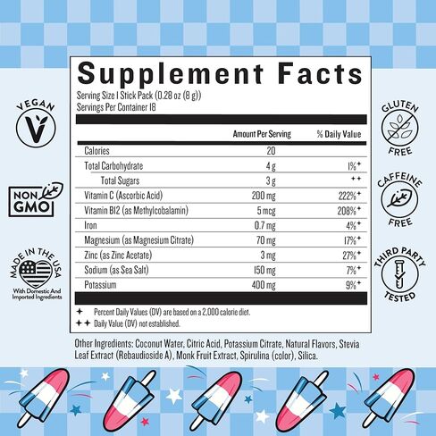 عبوات الحليب الأسطورية للترطيب العطشى | مكمل الكورتيزول لتخفيف التوتر ودعم الغدة الكظرية | مسحوق إلكتروليتات ماء جوز الهند، بطيخ، بدون إضافة سكر، 18 قيراط in Kuwait