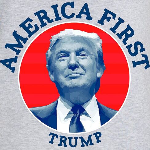Cafepress America First Trump Nightshirt ، قميص Pajama الطويل الناعم ، Cotton PJS/Pajamas in Kuwait