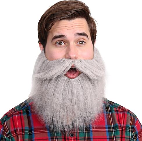 Honcloud Men's Realistic Fake Beard for Cosplay and Halloween Costume Party in Kuwait