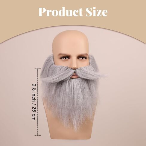 Honcloud Men's Realistic Fake Beard for Cosplay and Halloween Costume Party in Kuwait