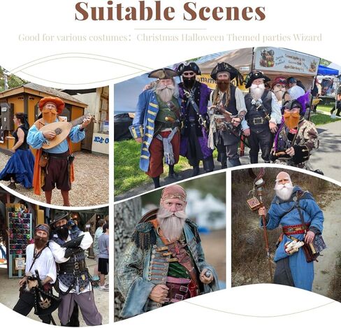 لحية هونكلود للرجال المزيفة المزيفة ل Cosplay وحفل أزياء الهالوين in Kuwait