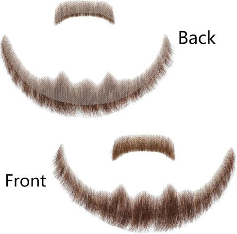 لحية مزيفة شعر بشارب شارب مزيف لحية الأزياء المزيفة لحية الوجه المزيفة (أسود ممتلئ) in Saudi Arabia