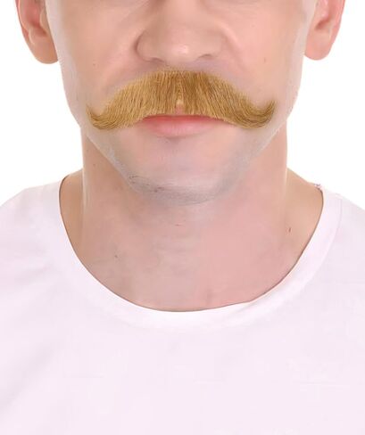 Human Hair Mustache for Men's Cosplay and Theatrical Use in Saudi Arabia