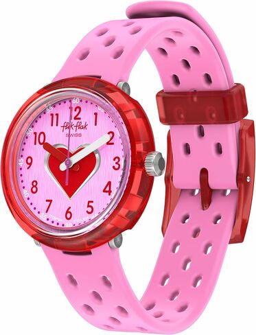 Flik Flak Girl Watch Casual Pink Bio-sourced Quartz Fizz in Pink in Saudi Arabia