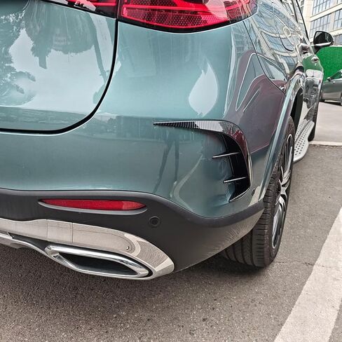 for Mercedes-Benz New GLC GLC300 X254 AMG Line 2023 2024 2025 Rear Side Fender Vent Air Outlet Bezel Cover Trims Carbon Fiber Pattern in Saudi Arabia