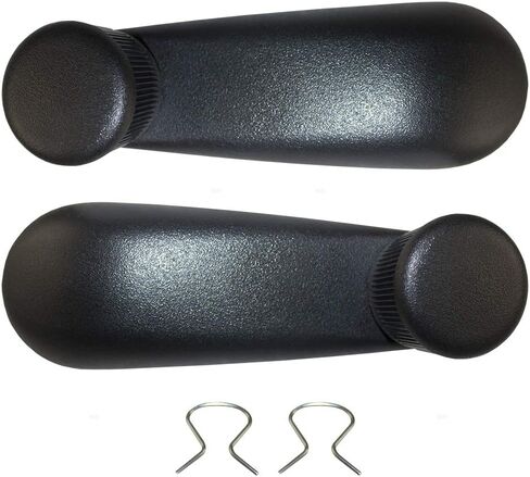 Brock Replacement Driver and Passenger Side Black Manual Window Crank Handles Set Compatible with 1999-2020 Silverado/Sierra & 2000-2014 Tahoe/Suburban/Yukon/Yukon XL & 2007-2013 Avalanche in Saudi Arabia