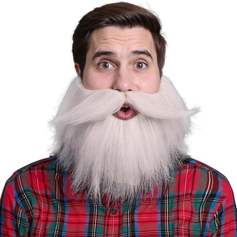 Honcloud Men's Realistic Fake Beard for Cosplay and Halloween Costume Party in Kuwait