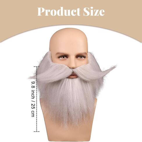 Honcloud Men's Realistic Fake Beard for Cosplay and Halloween Costume Party in Kuwait