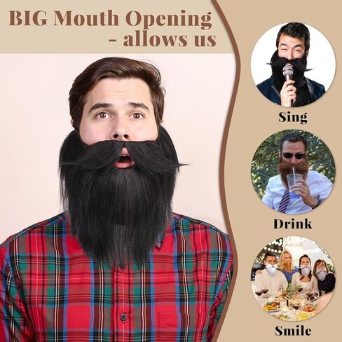 لحية هونكلود للرجال المزيفة المزيفة ل Cosplay وحفل أزياء الهالوين in Kuwait