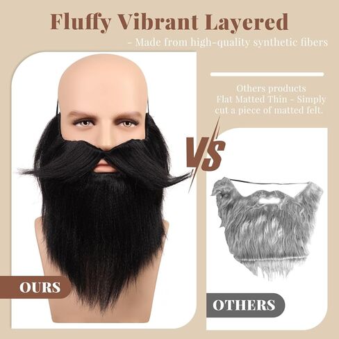 لحية هونكلود للرجال المزيفة المزيفة ل Cosplay وحفل أزياء الهالوين in Kuwait