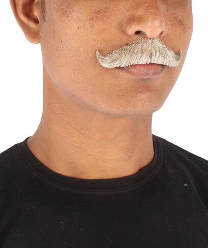 Human Hair Mustache for Men's Cosplay and Theatrical Use in Saudi Arabia
