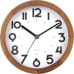 BEW Large Wall Clocks, 24 in Rustic Wood Wall Clock Battery Operated, Vintage Farmhouse Shabby Chic Decorative Herringbone Wooden Wall Clock Silent for Bedroom, Kitchen, Office, Living Room Decor in Saudi Arabia