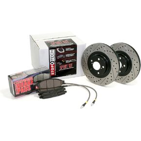 Stoptech 978.40005F Sport Axle Pack, Drilled & Slotted, Front in Saudi Arabia