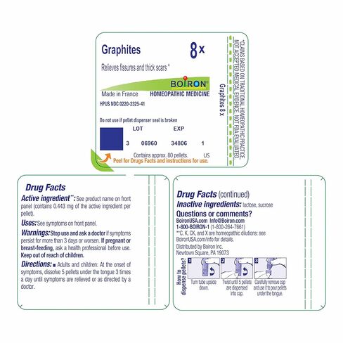 Boiron Graphites 8X Md 80 Pellets for fissures and Thick Scars in Saudi Arabia