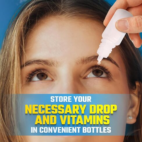 50pcs Empty Plastic Dropper Bottle/Dropping Bottles(Drops of Plug Can Removable) Plastic Bottle Eye Liquid Dropper Dropper Portable Plastic Refillable Bottle Container/Screw on Cap for Trav in Saudi Arabia