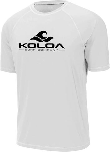 Koloa Surf Mens Classic Wave Logo UPF 50 Rashguard Tees in Sizes XS-4XL in Saudi Arabia