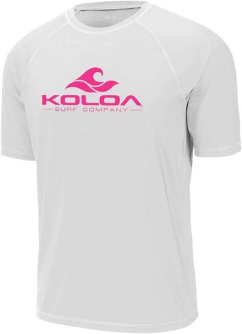 Koloa Surf Mens Classic Wave Logo UPF 50 Rashguard Tees in Sizes XS-4XL in Saudi Arabia
