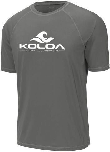 Koloa Surf Mens Classic Wave Logo UPF 50 Rashguard Tees in Sizes XS-4XL in Saudi Arabia