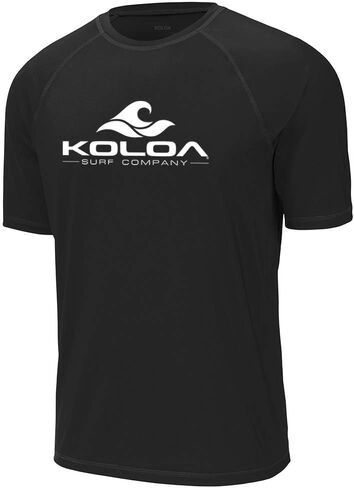 Koloa Surf Mens Classic Wave Logo UPF 50 Rashguard Tees in Sizes XS-4XL in Saudi Arabia