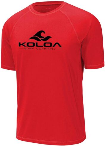 Koloa Surf Mens Classic Wave Logo UPF 50 Rashguard Tees in Sizes XS-4XL in Saudi Arabia