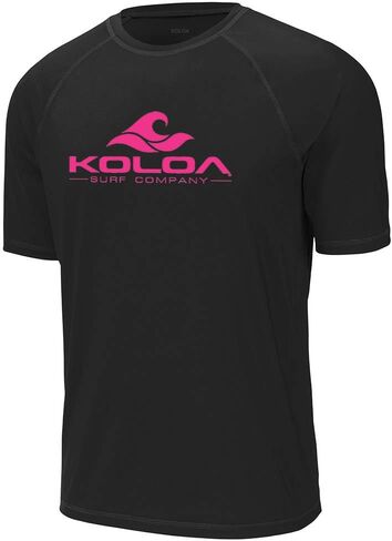 Koloa Surf Mens Classic Wave Logo UPF 50 Rashguard Tees in Sizes XS-4XL in Saudi Arabia