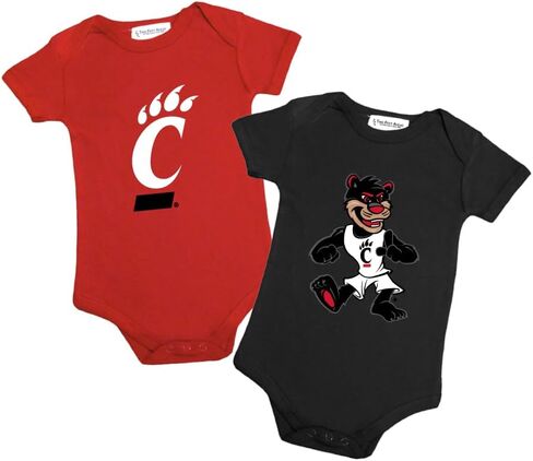 Two Feet Ahead Ohio State Buckeyes 2 Pack Baby Bodysuit Creeper Newborn Infants مرخص رسميًا (أوهايو ستيت باكيز، 6 أشهر) in Kuwait