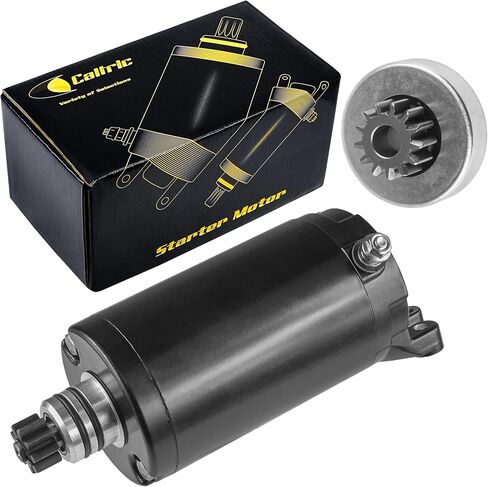 Caltric Starter and Drive Bendix متوافق مع Sea-Doo GTI 130 GTI 155 GTI 170 2009 2010 2011 2012-2021 in Kuwait